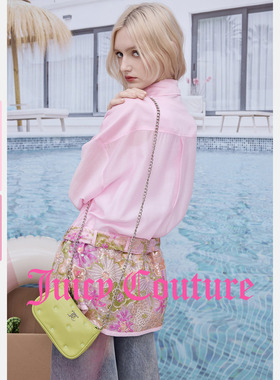 【含莱赛尔】Juicy Couture橘滋衬衫女26春夏新款刺绣拼接上衣