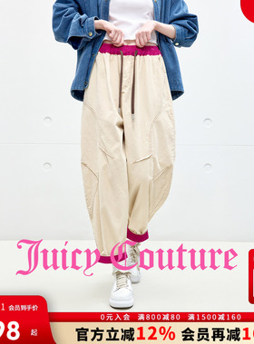 【100%棉】Juicy Couture橘滋休闲裤女25冬季新款灯芯绒束脚长裤