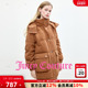 Juicy 90白鸭绒 Couture橘滋羽绒服女复古灯芯绒外套