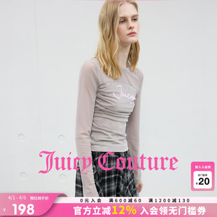 长袖 上衣 Couture橘滋T恤女户外风网纱打底衫 Juicy