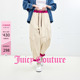 Couture橘滋休闲裤 Juicy 女米白撞色灯芯绒束脚长裤 100%棉