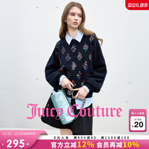 JuicyCouture橘滋刺绣针织衫