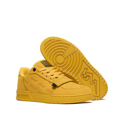 张泽禹同款Reemustered 休闲系列 Concision1 黄色简约磨砂皮板鞋