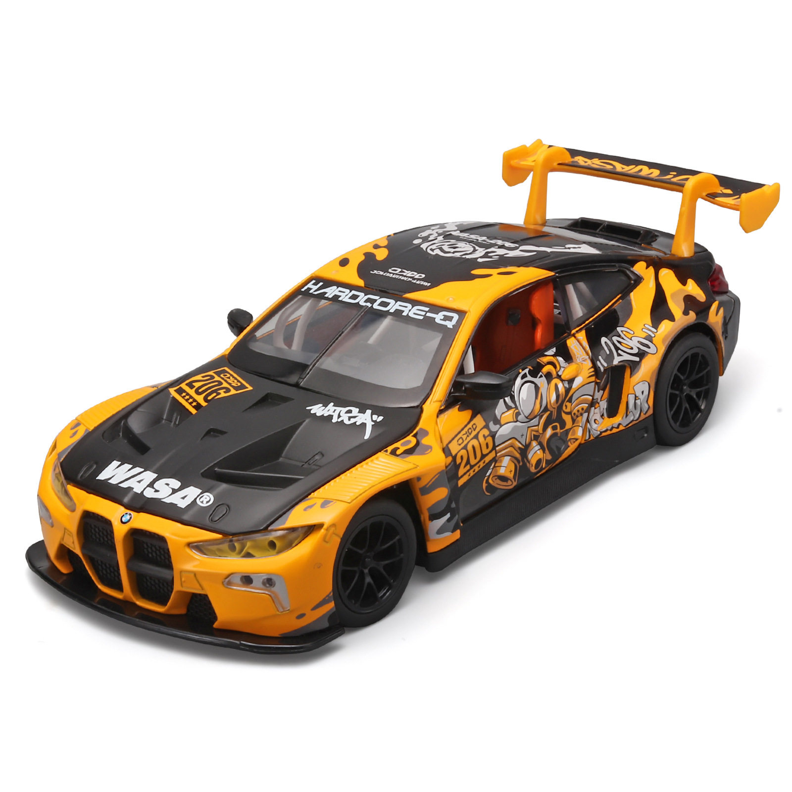 CCA1:24宝马M4GT3合金汽车模型仿真跑车玩具潮玩摆件男孩礼物正版
