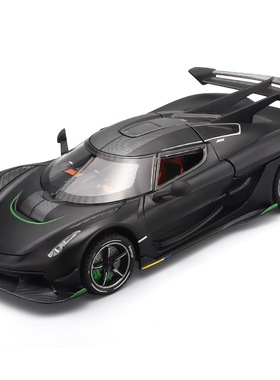 嘉业1:22柯尼塞格JESCO蝴蝶门款合金跑车模型声光儿童玩具 包邮