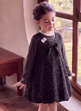 女童连衣裙长袖秋款2026新款女孩
