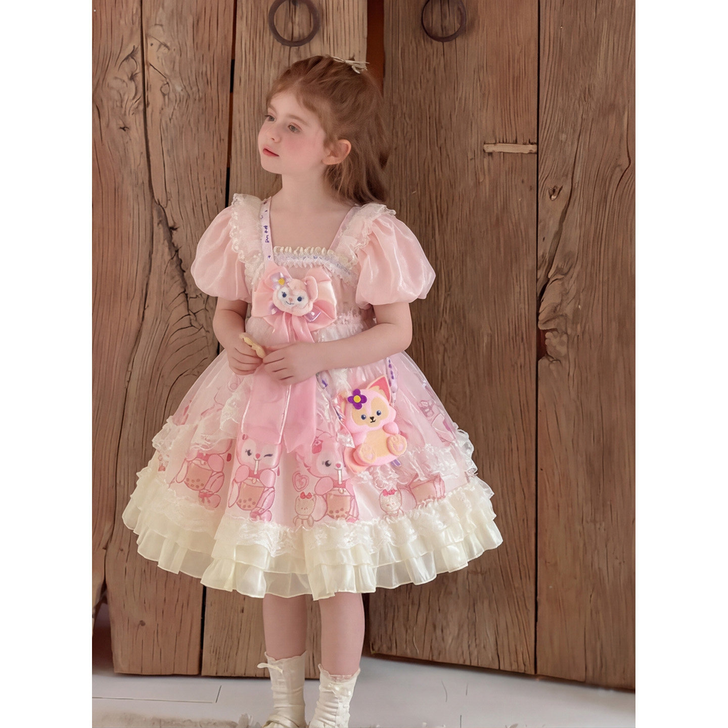 洛丽塔女童公主裙夏季2026新款洋气儿童玲娜贝儿短袖女孩连衣裙子