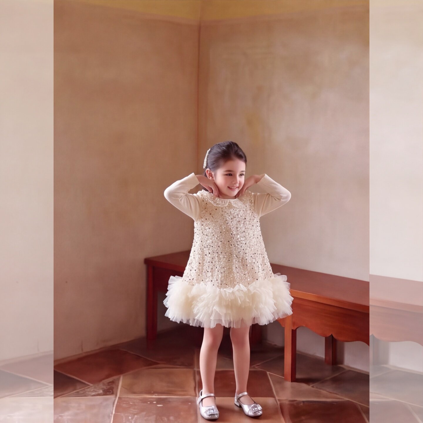 女童春秋款生日裙子秋装新款套装