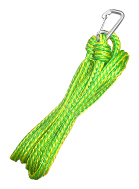 7ft/12ft绿色船坞绳船舶尼龙绳辫子绳户外捆绑绳耐磨游艇房车配件