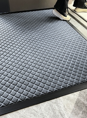 灰色入户门高级地垫2026新款防滑地毯门外吸水脚垫家用门口门垫
