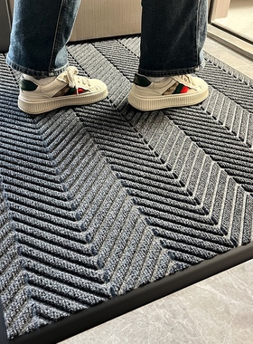 灰色入户门新款地垫户外门口地毯门外高级室外脚垫入门防滑门垫