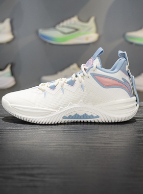 李宁篮球鞋2025新款反伍暴风 SE男子轻量高回弹篮球外场鞋ABFV033