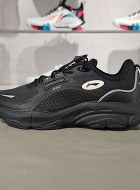 李宁儿童休闲鞋2024秋季PUFF V2男女大童柔软舒适运动鞋YKCU106