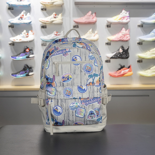 李宁迪士尼联名男女双肩包2024新款大容量运动包学生书包ABSU097