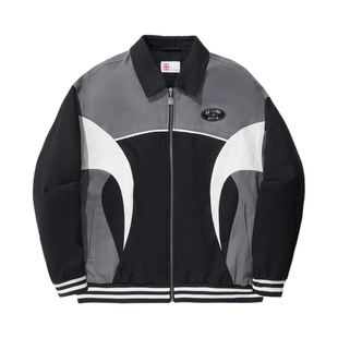 AJMU045 棉服男女同款 李宁 2024SS重燃系列针织棉涤拉链翻领长袖