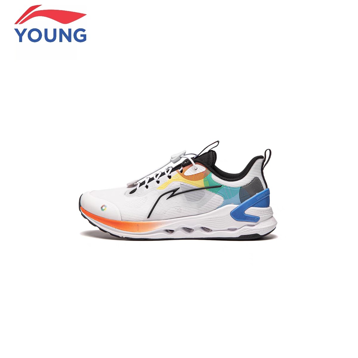 李宁童鞋秋季款男童女童中大童双网运动鞋儿童追光跑步鞋YKFU056