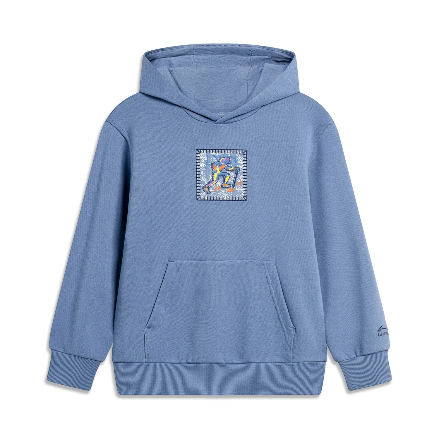 李宁春季男大童运动生活系列宽松套头连帽卫衣百搭时尚 YWDU087