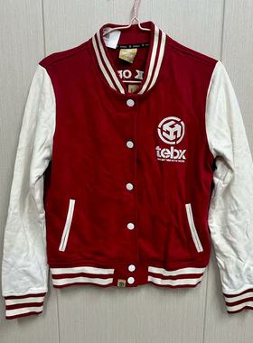 【B品特价清仓】以纯棒球服校园风男女同款开衫外套D8000-5127