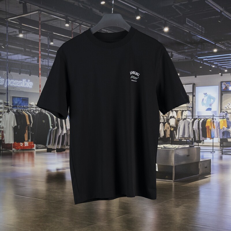 李宁T恤2024夏季新品中国文化系列男子冰感舒适短袖文化衫AHSU317