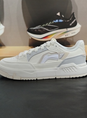 李宁2024夏季新品COMMON 80S女子舒适软弹经典休闲鞋AGCU040