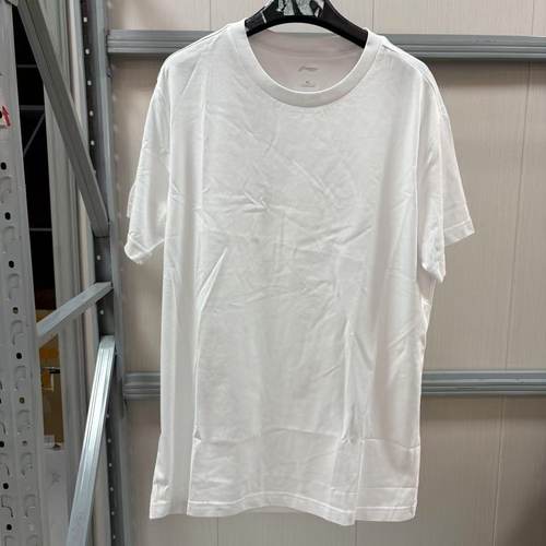 《购买前看详情B品》李宁圆领常规款夏季日常短袖T恤男款ATSP367