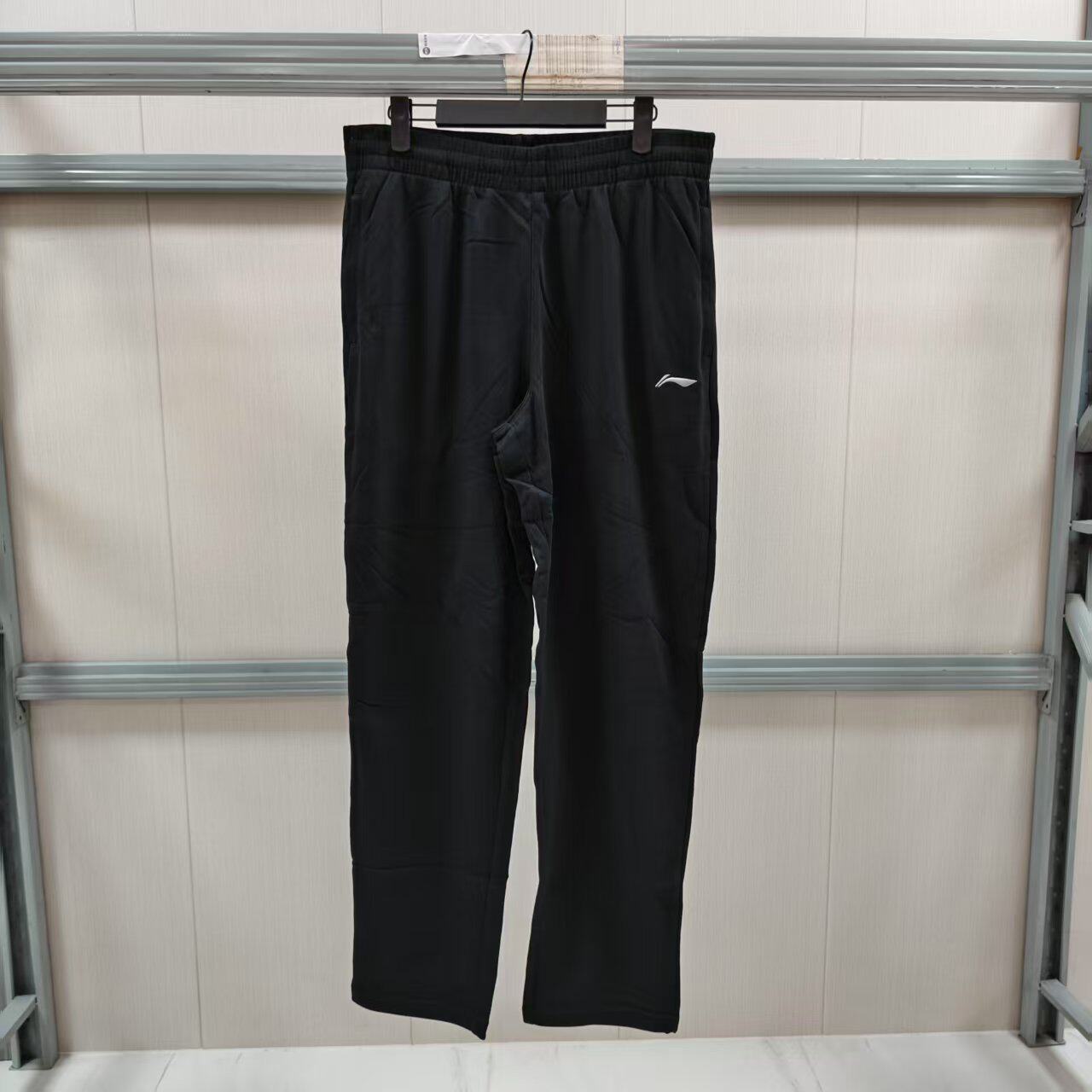 《购买前看详情B品》李宁长裤男士宽松直筒型休闲裤AKLP745