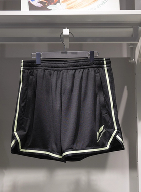 李宁比赛裤男秋篮球系列时尚舒适透气短裤常规休闲比赛裤AAPU029
