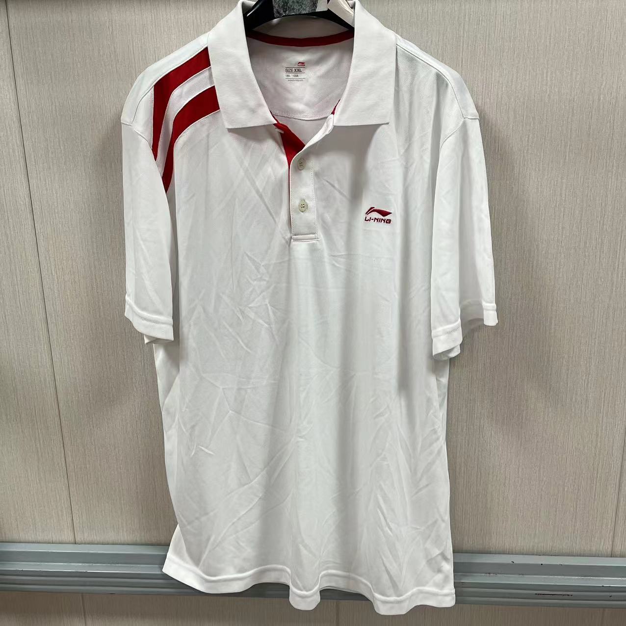 《购买前看详情B品》李宁男子休闲短袖透气吸汗舒适上衣 ATSG273