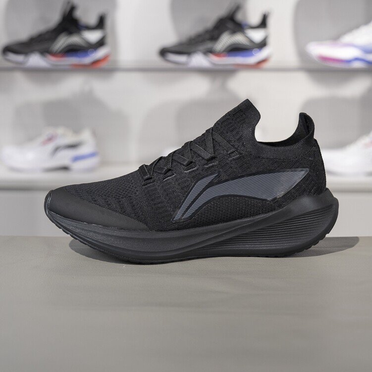 李宁跑步鞋男子2024秋季新款踏风系列网面透气休闲健步鞋AGLU323