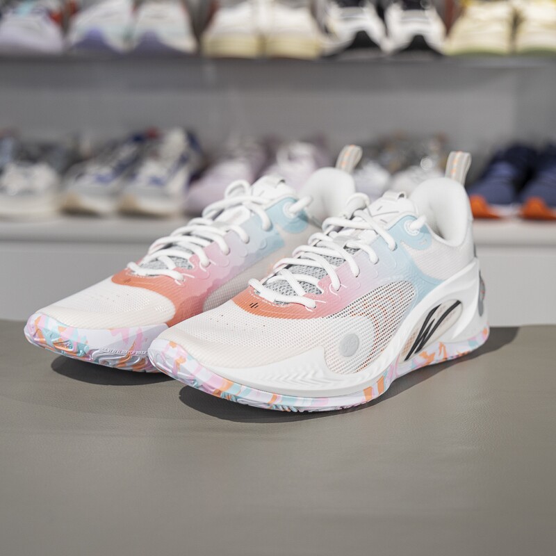 李宁韦德808三代2023新款男子减震回弹透气低帮专业篮球鞋ABPT043