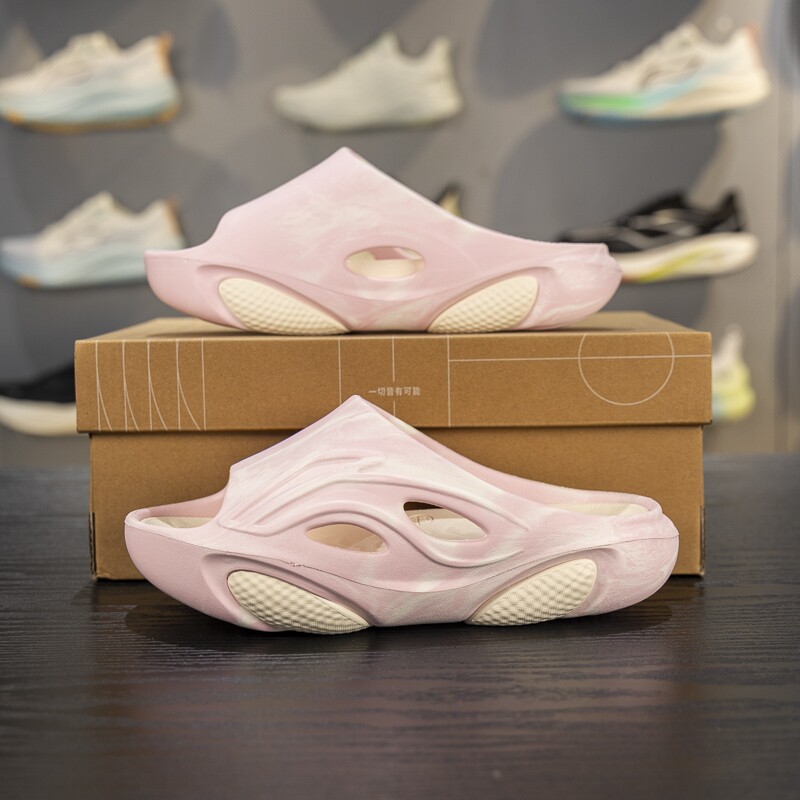 李宁儿童拖鞋男女大童2025夏季新款减震回弹透气凉拖YKOV002