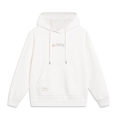 李宁运动生活系列卫衣女休闲百搭保暖套头连帽卫衣运动服AWDT448