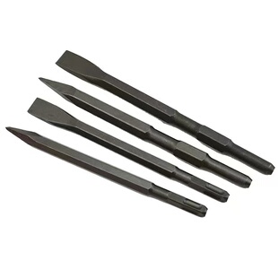 电锤用方尖扁凿子 电镐用圆头尖铲 扁铲六角尖 扁65A水泥开凿钻头