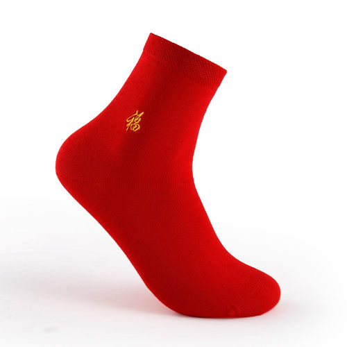 包邮丰华男高筒鸿运本命年棉袜子