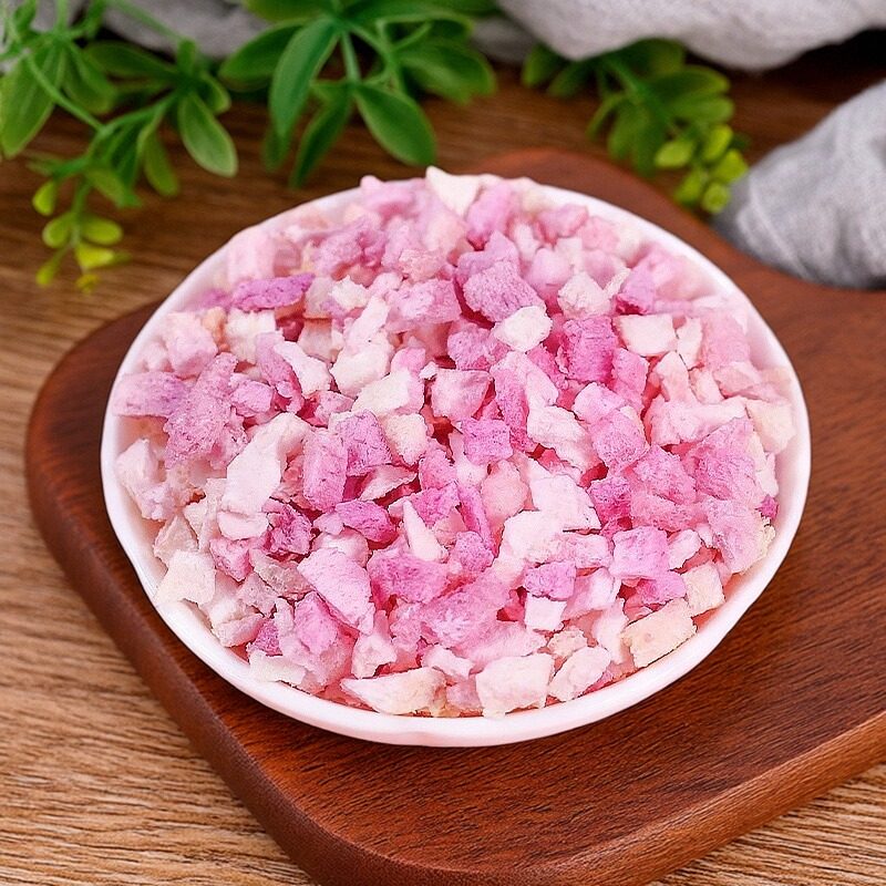 冻干水蜜桃丁干脆颗粒烘焙蛋糕装饰冻干桃干桃片丁黄桃丁散装商用