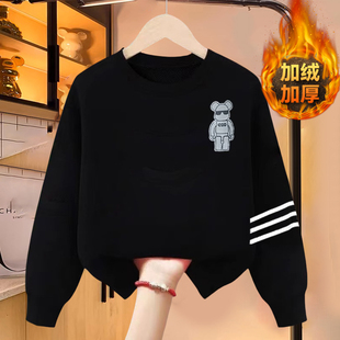 胖大童男童卫衣春秋款胖男孩胖童装加肥加大宽松青少年加绒冬装潮