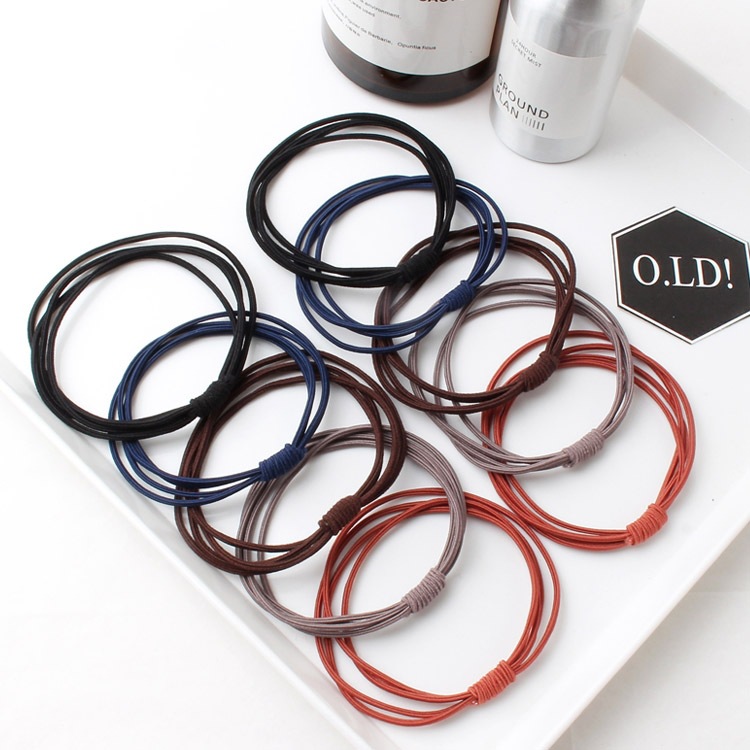 四合一头绳皮筋高弹力韩版