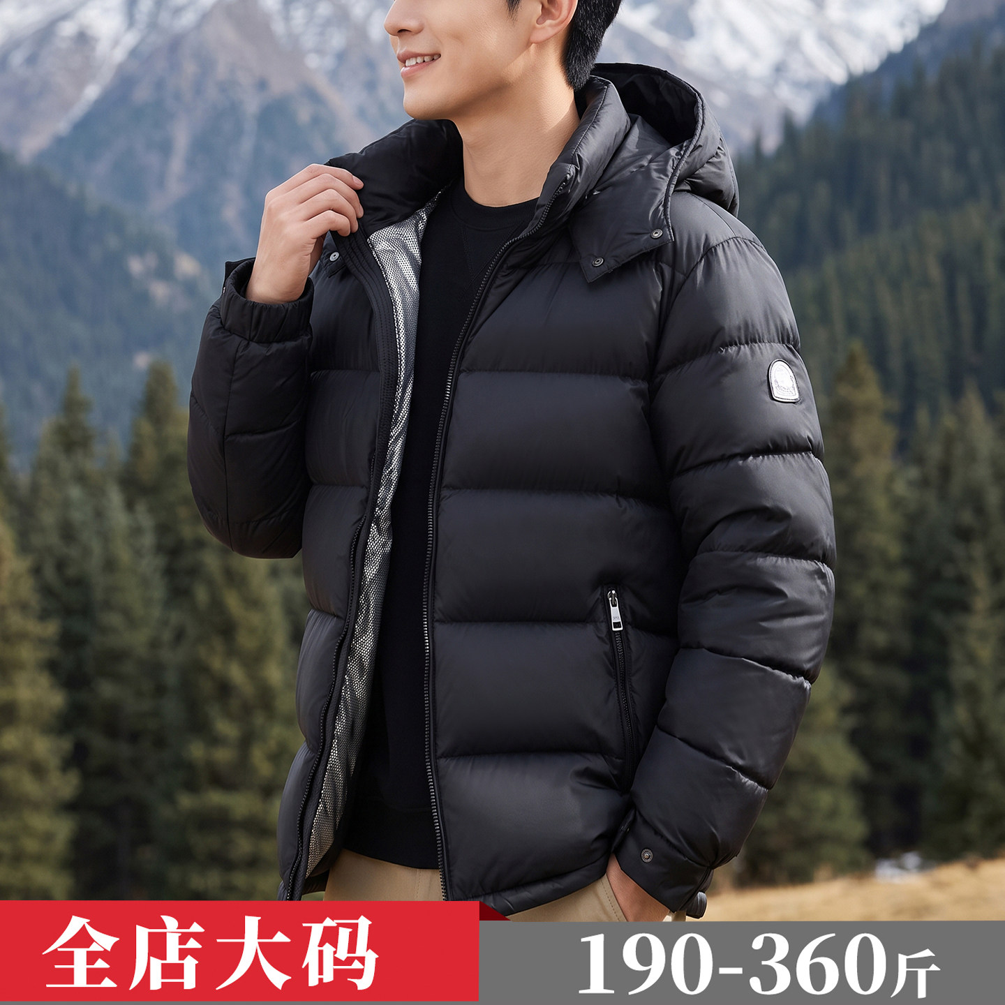 帽可拆大码冬季棉服男宽松潮流防风棉衣加肥加大保暖防寒棉袄