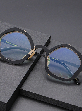 新款眼镜丸山正宏同款MM0100手工不规则可配度数钛架眼镜框个性款