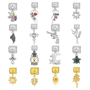 挂钩吊坠款意大利模块手链不锈钢拼接表带闺蜜礼物 Italian Charm