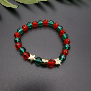 外贸饰品A3新款质感异形彩色玻璃街拍走秀漂亮大气手链手镯