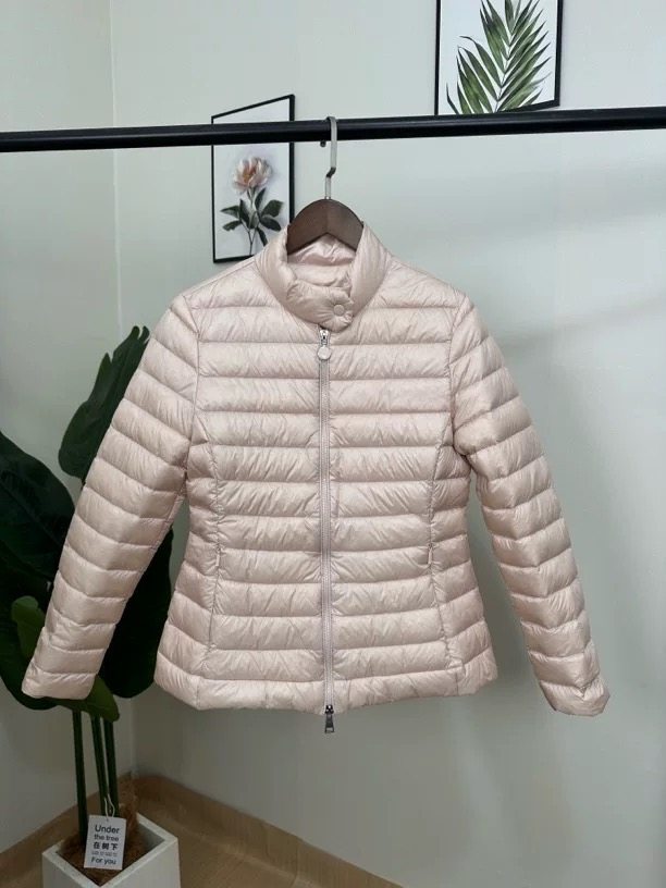 春秋新款白鸭绒短款羽绒服立领收腰显瘦时尚轻薄款女士外套