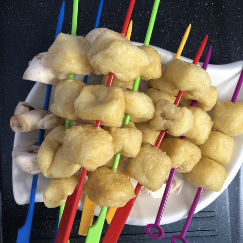 塑料签子旋转小火锅签子青菜夹子串串香竹签彩色麻辣烫签蔬菜夹子 - 封面
