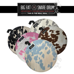 BFSD奶牛皮军鼓效果皮14寸美国大肥大胖子鼓皮奶牛皮BIGFAT