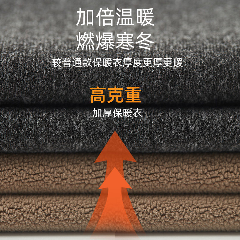 중년 및 노인 남성 벨벳 두꺼운 보온 속옷 남성용 아빠 싱글 피스 탑 할아버지 대형 가디건 추운 겨울로부터 보호