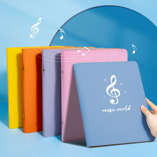 天色皮革乐谱收纳册不反光可改谱