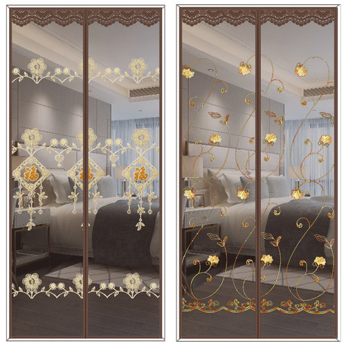 免打孔定做静音魔术贴防蚊门帘