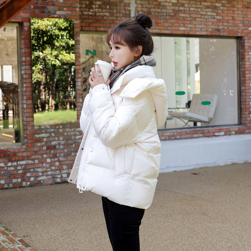 2025年新款白鸭绒羽绒服女学院风