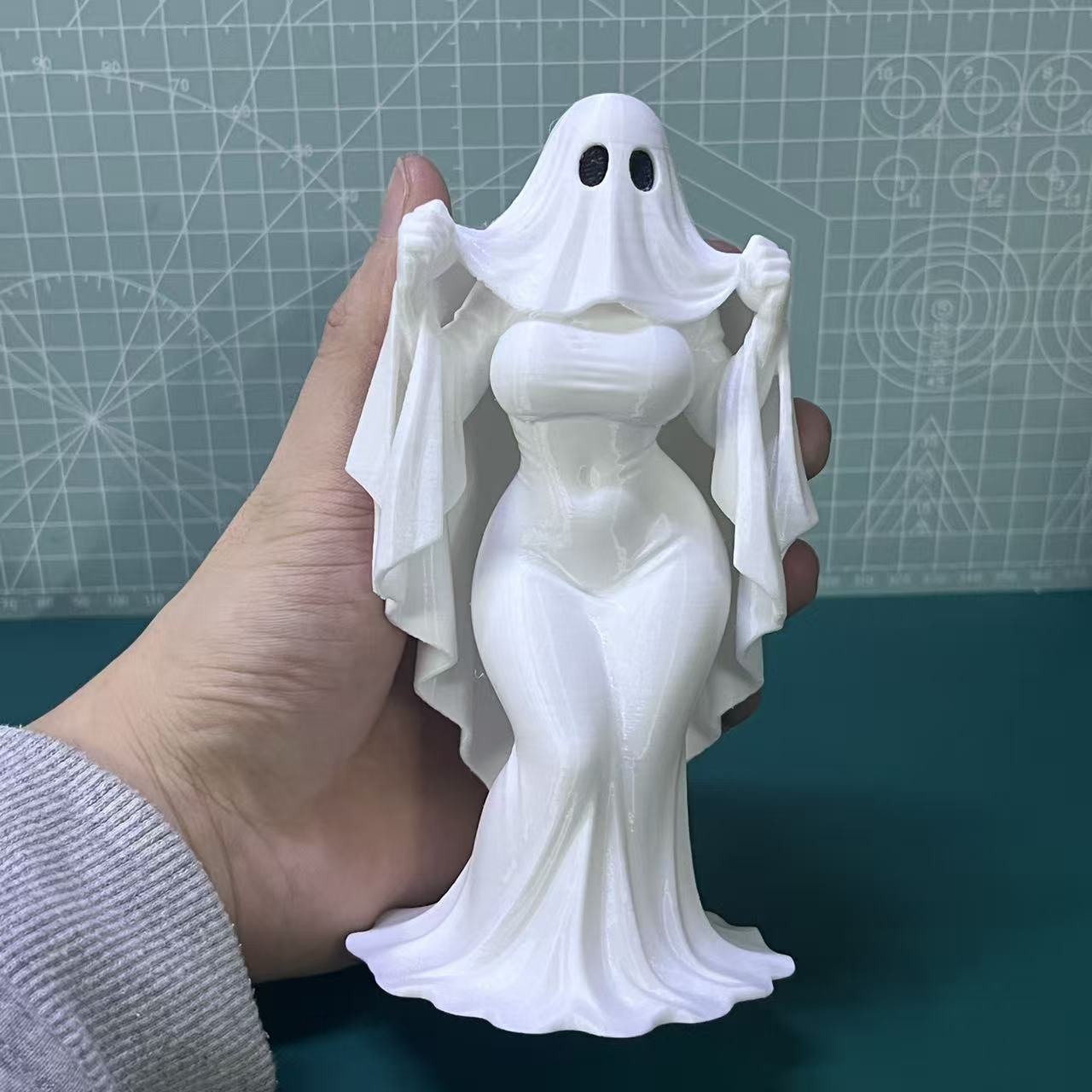 3D一体打印幽灵娘周边摆件