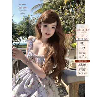 迟伞伞26/ss 花园巡游 houseof*碎花吊带连衣裙两色入设计感短裙